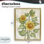 Cadre flottant à motif floral tournesol, design par Paul Brent-15462450-15462451