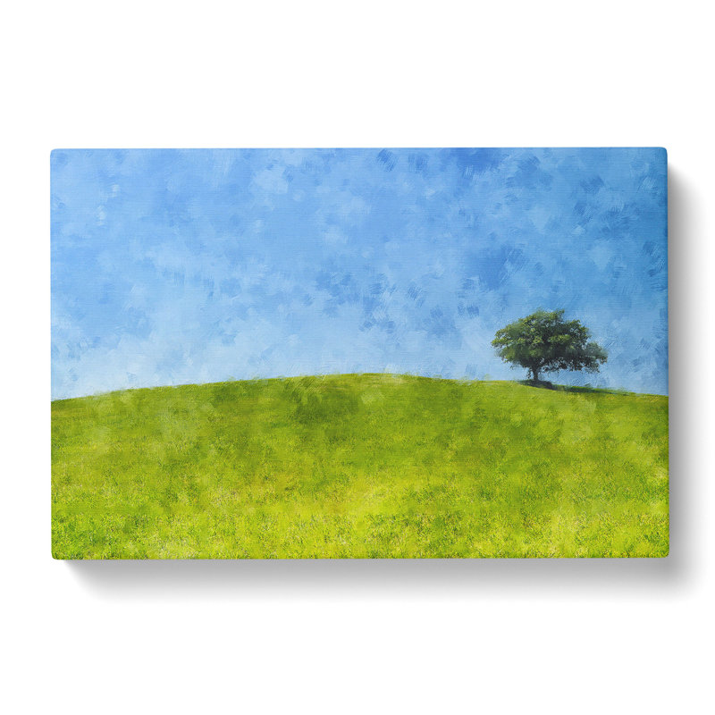 Tree Upon A Hill - Wrapped Canvas, 35cm H x 50cm W x 3cm D