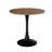 31.5" Walnut Color Round Dining Table, Tulip Table Kitchen Dining Table 2-4 People With MDF Table Top & Pedestal Base, Mid-Century End Table Leisure Coffee Table Office Living Room Table