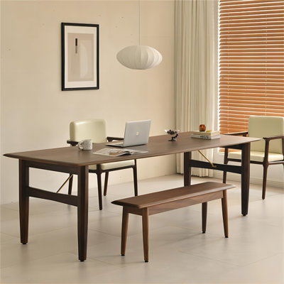 Rectangle Solid Wood Writing Desk