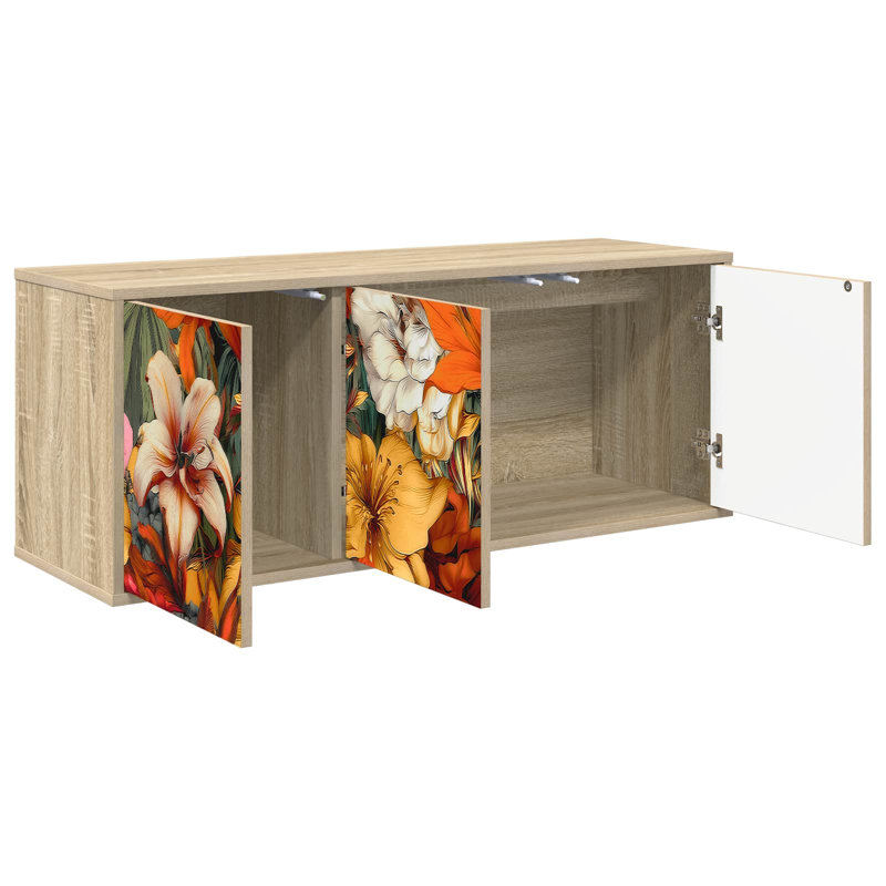 Unfinished with Fireplace Included, Sonoma Oak