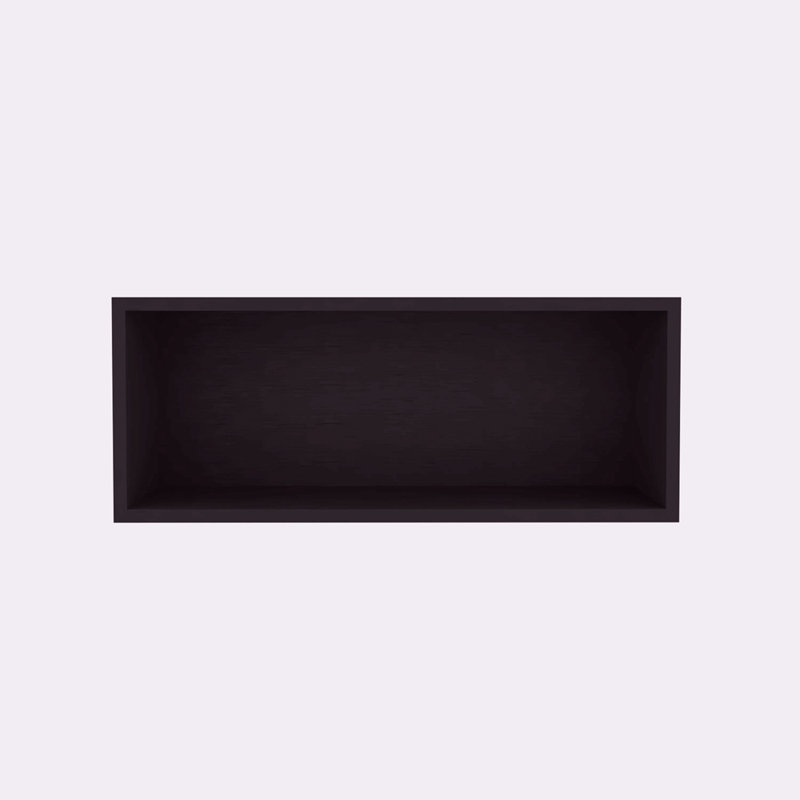 Rock Wall Cabinet With Open Storage, White