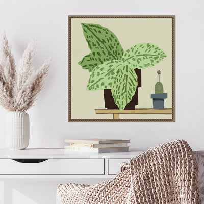 «Large Leafy Plant» par Little Dean, reproduction d'art sur toile encadrée