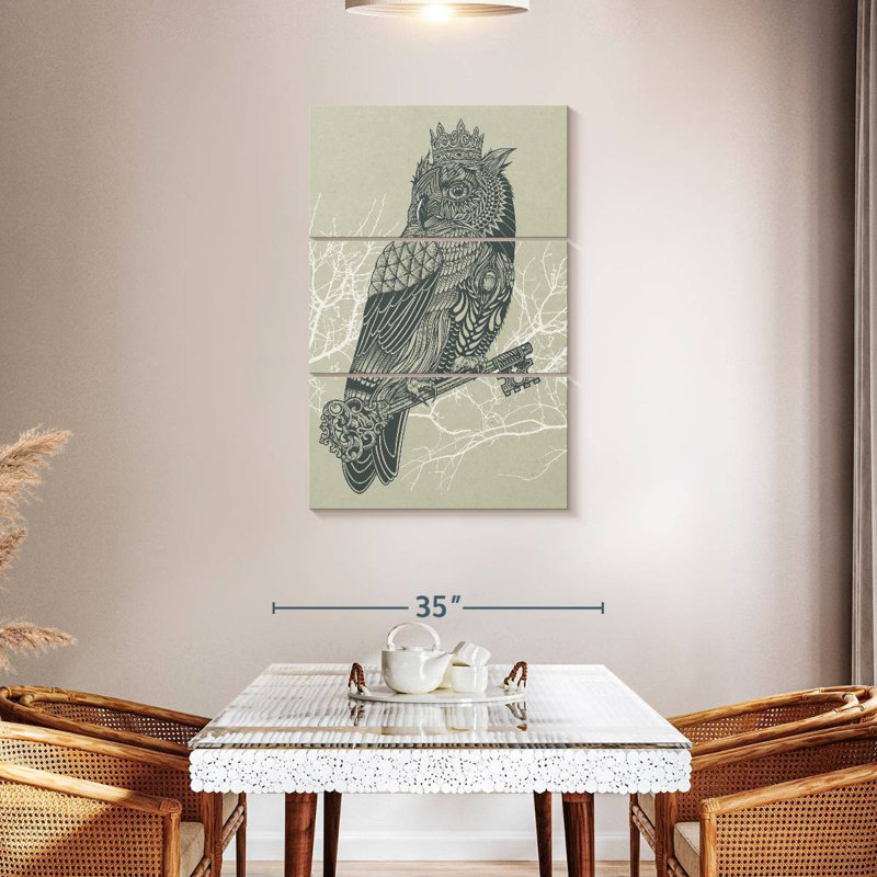 Brampt Owl King, 45" H x 28" W