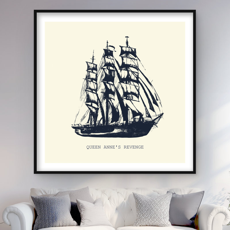 Old Boat - Coastal Boat Framed Matted Print for Home Decor