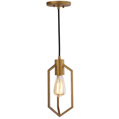 Luminaire suspendu géométrique à 1 lumière Arshavir