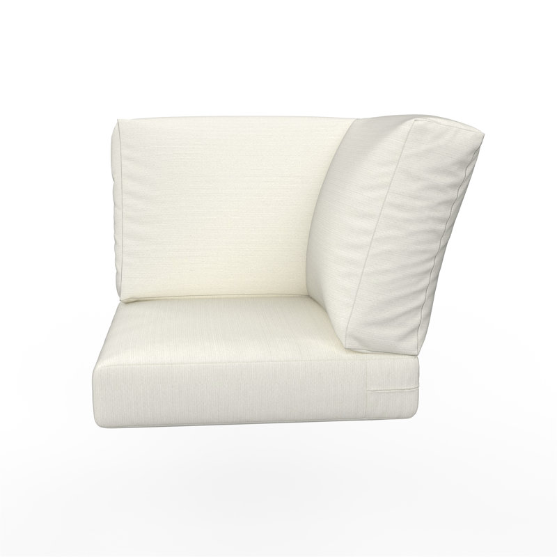 Sunbrella® Outdoor Corner Chair Cushions, Canvas Natural
