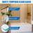 34 In X 58 In Tub Shower Door Panel, Bifold & Frameless Bathtub Glass Shower Door, Rotatable Pivot Glass Door Screen With 1/4" Thick Sgcc Tempered Glass --106360680