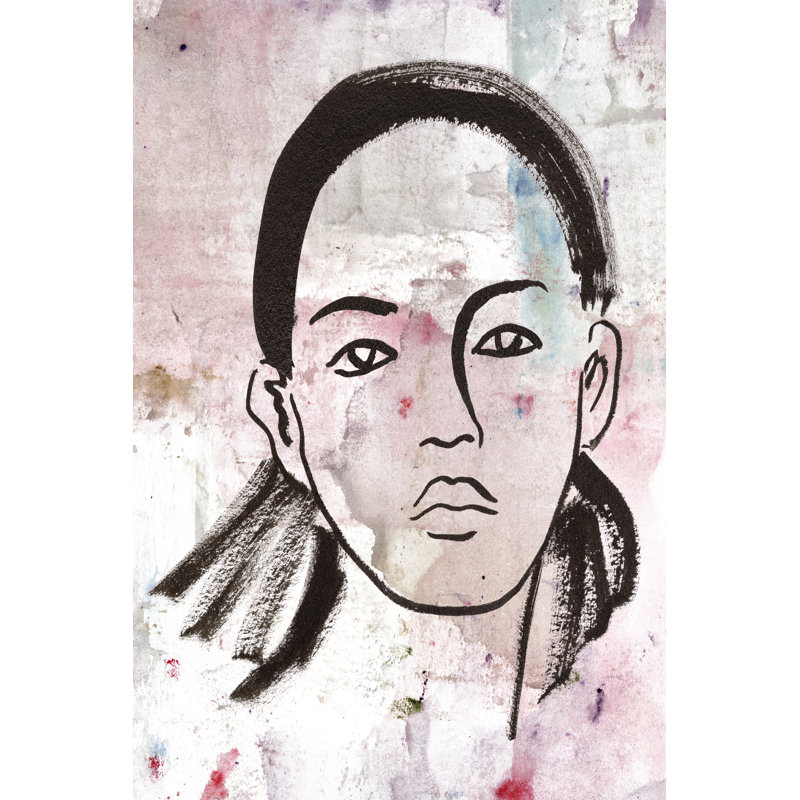 Feminas III by Melissa Wang - Painting, 122cm H x 81cm W, Black Floater Framed