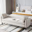 Banc rembourré blanc crème-1256605704