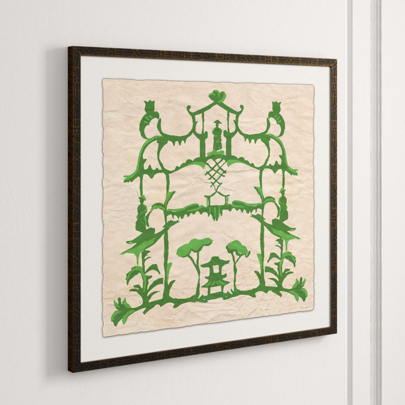 «Dana Gibson Folly In Green» par Dana Gibson - peinture encadrée sur papier