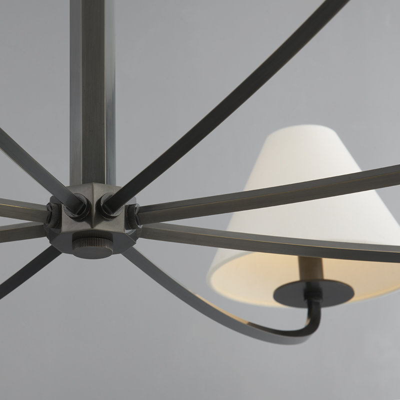 Lustre Stacey 8 lumières par Becki Owens pour Hudson Valley Lighting, Bronze vieilli