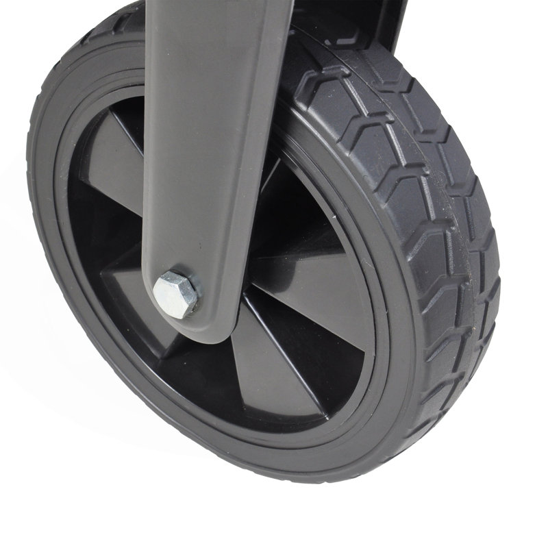 Mini chariot de plage pliable, H 3 pi x l 2,5 pi x P 1,2 pi, Noir / Bleu