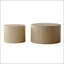 Ensemble de 2 tables basses gigognes beiges
