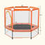 Trampoline pour tout-petits avec filet de sécurité et balles, mini trampoline intérieur / extérieur pour enfants-128531103