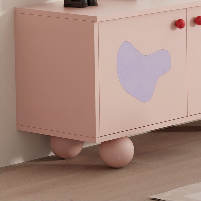 Meuble télé simple et tendance Desige, Mauve / Rose