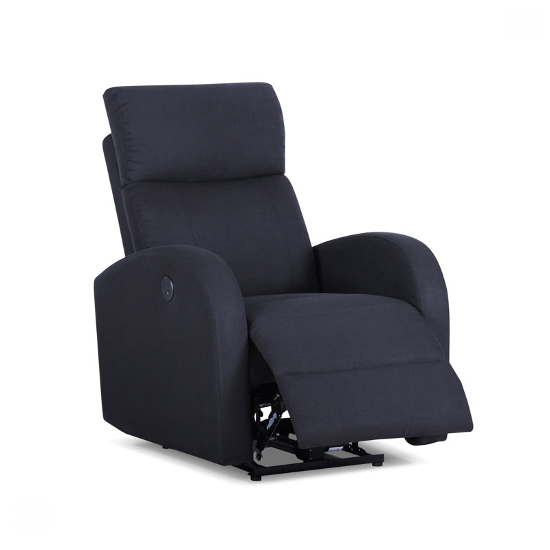Fauteuil inclinable Embri, Tissu noir