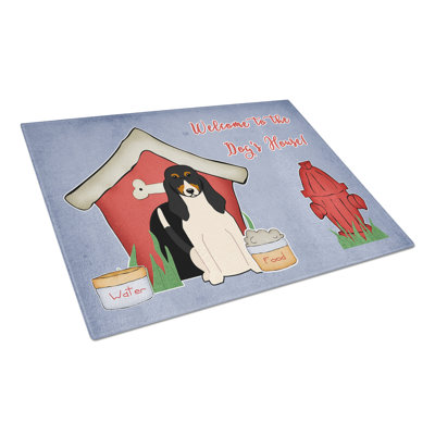 Caroline's Treasures Dog House Glass Swiss Hound Cutting Board