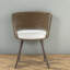 Chaises de salle à manger confortables, style campagnard en rotin et métal pour la cuisine et la maison