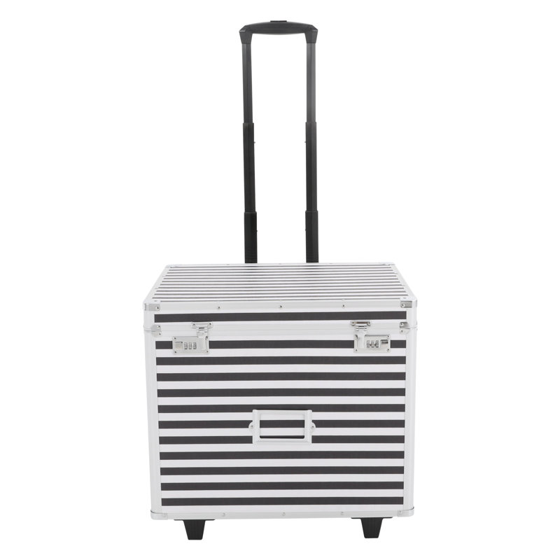 Boîte de rangement verrouillable avec poteau télescopique