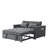 Collinward 53" W Murphy Sofa Bed Loveseat with Adjustable Tufted Back and USB Outlet-297002982-297003004
