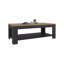 Table basse rectangulaire avec tablette inférieure