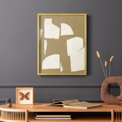 Impression encadrée Chunky Abstract IV - bois massif