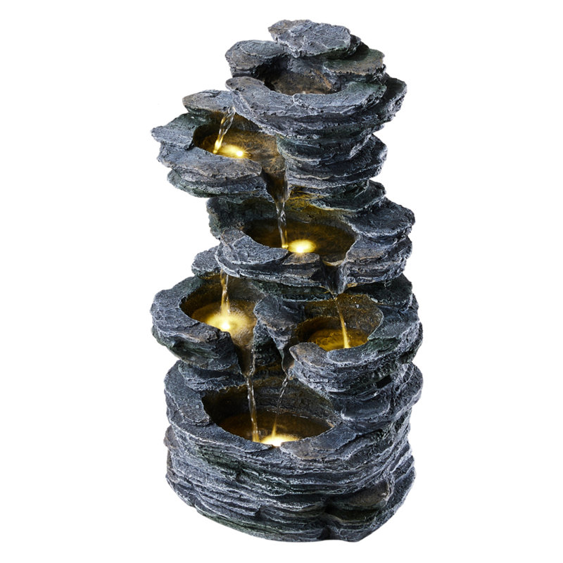 Aspasius Outdoor Weather Resistant Cascade Fountain