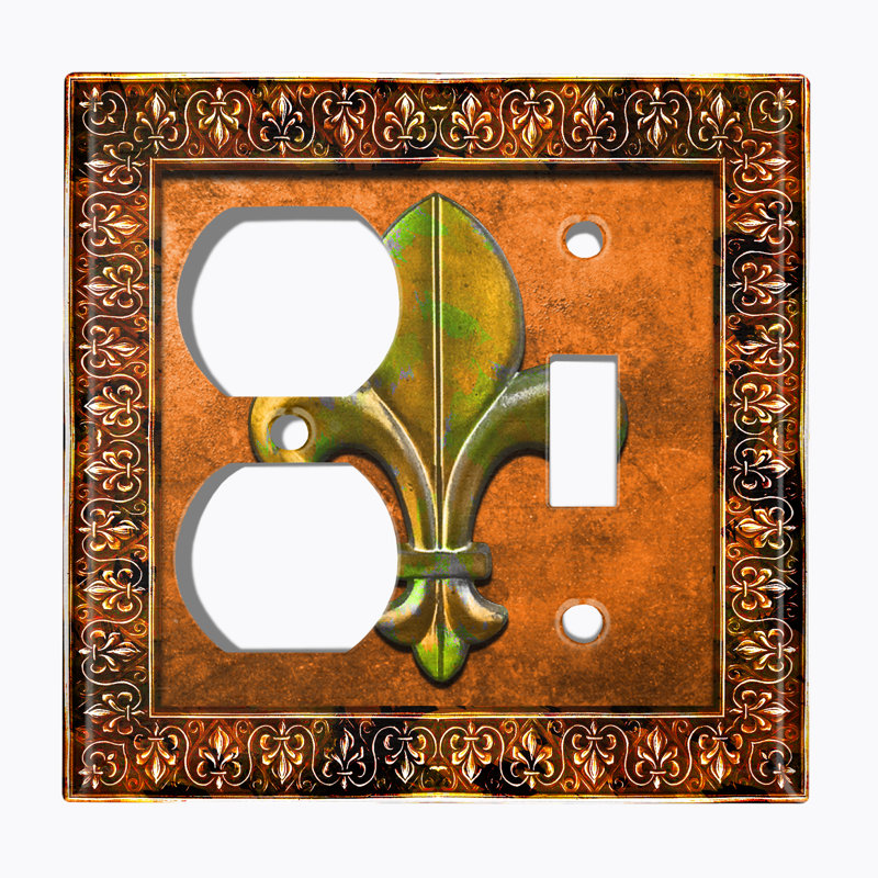 2 - Gang Standard Wall Plate, Orange