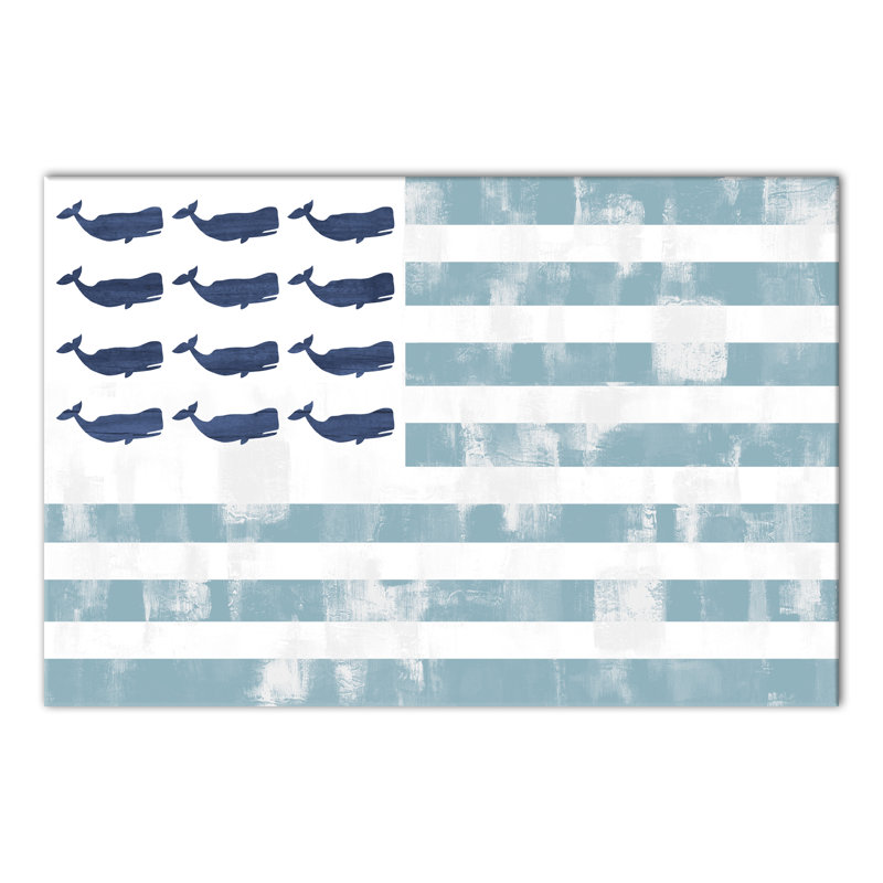 «Whale Flag», impression sur toile tendue, H 20 po x l 30 po x P 1,25 po
