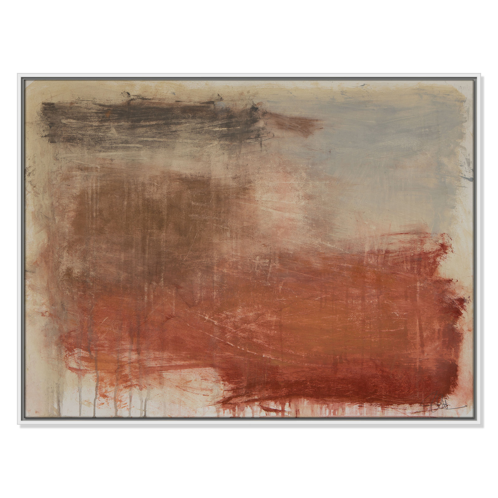 Colin "Autumn Over The Riviera" Print, 31.5" H x 41.5" W, White