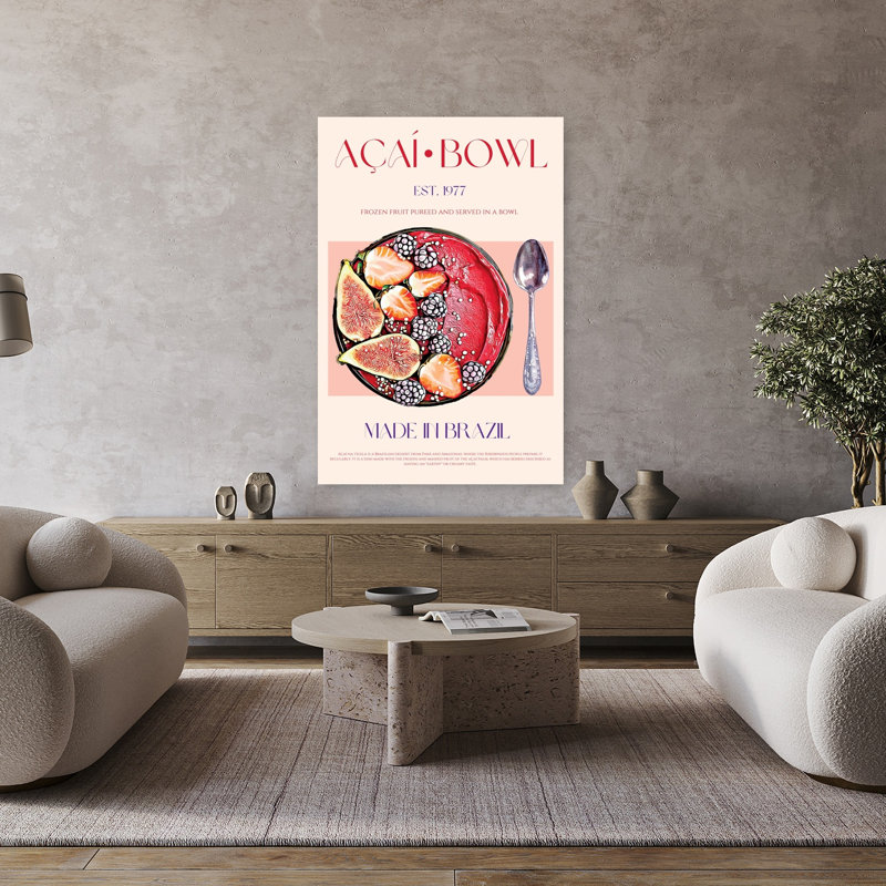 «Vibrant Aasaas Fruit Bowl», art mural vibrant, H 48 po x l 32 po