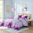 King/Cal King Watercolor Tie Dye Printed Comforter Set with Throw Pillow-135968816