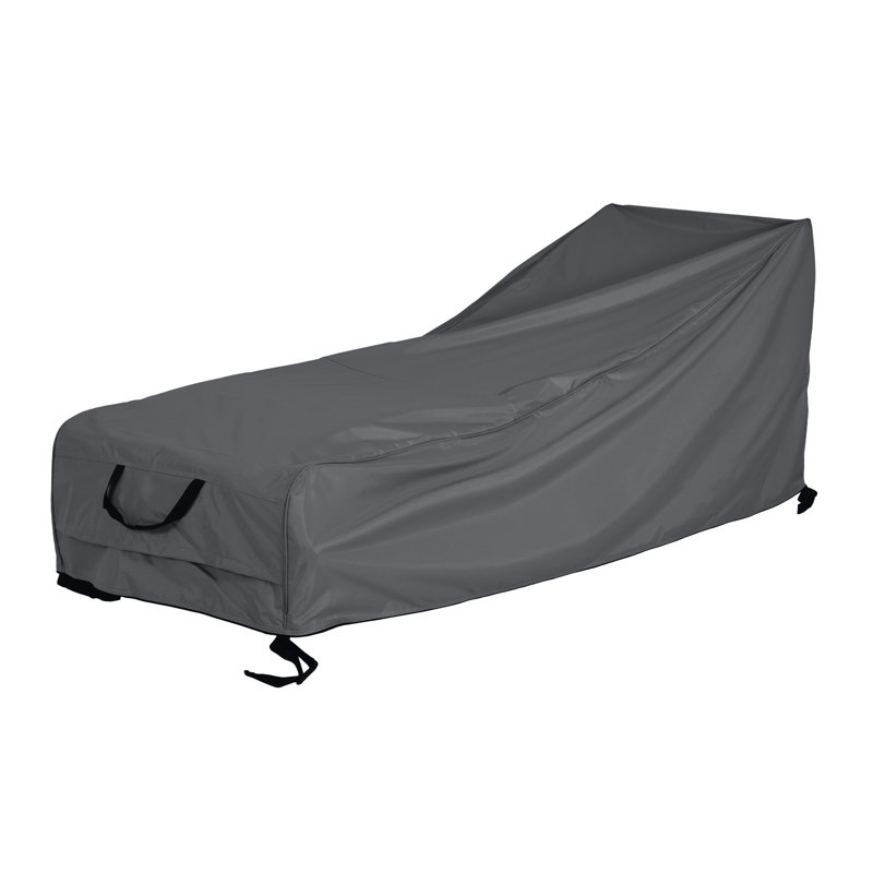  Housse pour chaise longue d'extérieur Shield, robuste et imperméable, gris foncé, Gris