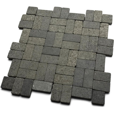 CNK Tile Black Antique Mosaic Tile - 12" X 12"