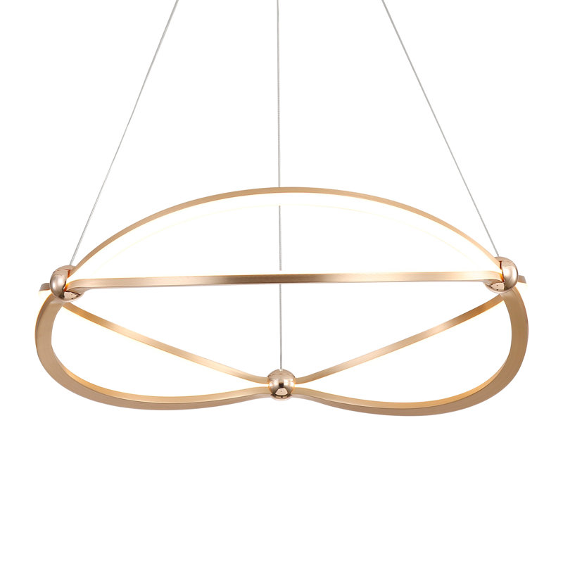 Lustre Watford, 43 W, Or anodisé, H 122 po x l 23,63 po x P 23,63 po