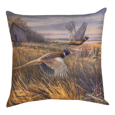 Oreiller d'extérieur manuel 18 po x 18 po Upland Paradise Climaweave