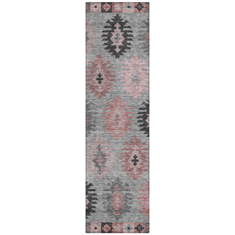 Tapis Chayden avec envers antidérapant, Tapis de couloir 2 pi 3 po x 7 pi 6 po