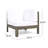 White Corner Sit Chair - Wood Frame, Cushion To Stains Work With Water- Cushions, 29.91W X 29.91D 26.56H