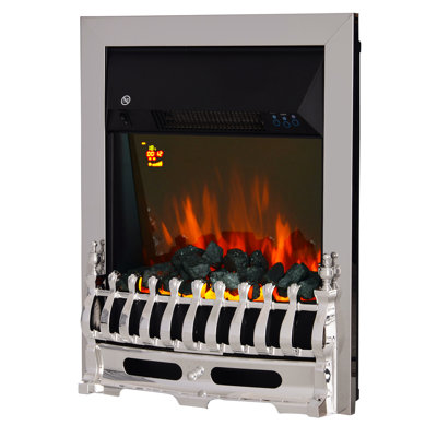 Coleman Belfry Heating 48.2 cm W Silver Electric Fireplace Insert