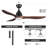 52" 3-Blade Smart LED Ceiling Fan with Dimmable Light and Remote Control-1186187574-1175352001
