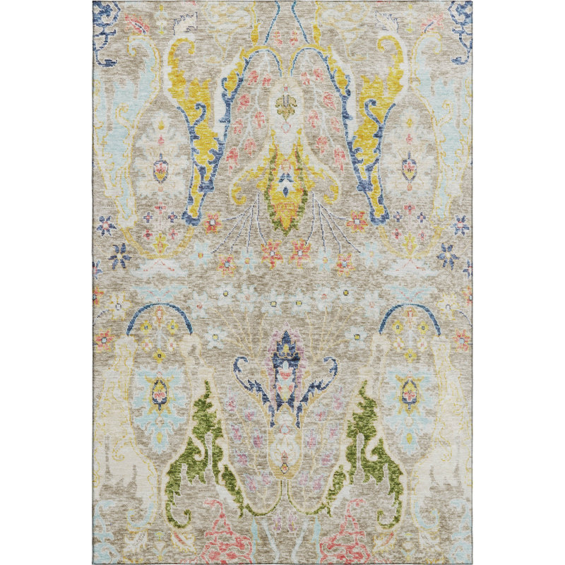 Premium Machine Washable Mayfield AMF1932 Modern Rug, Rectangle 2'6" x 3'10"