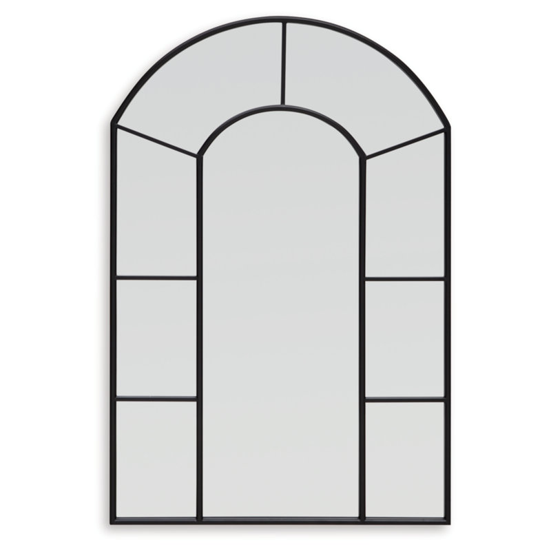 Sulser Metal Window Pane Wall Mirror