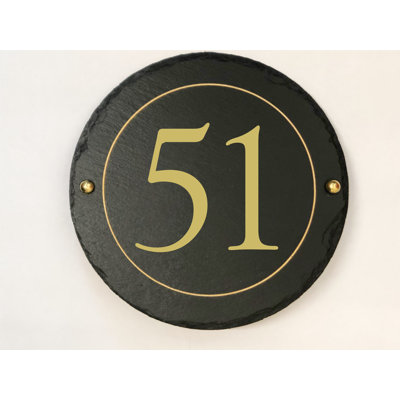 Easingwold 24cm H Stone House Number