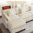 111.8" Modular Sectional Sofa, 3-Seat L Shaped Couch with Reversible Ottoman-1823738656