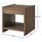 Marielle End Table with Drawer & Shelf – Cocoa Finish, American Red Oak Accent Side Table