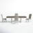 Exmouth 4 - Person Extendable Trestle Dining Set