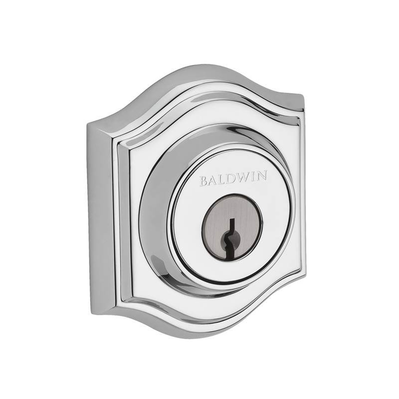 Single Cylinder Deadbolt, Bright Chrome