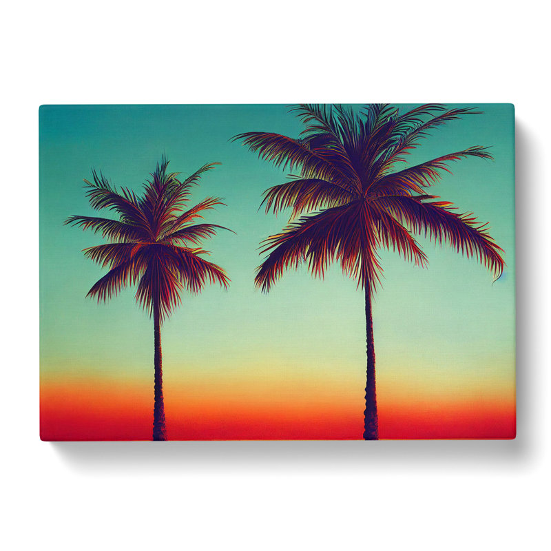 Handsome Palm Trees - Wrapped Canvas, 35cm H x 50cm W x 3cm D