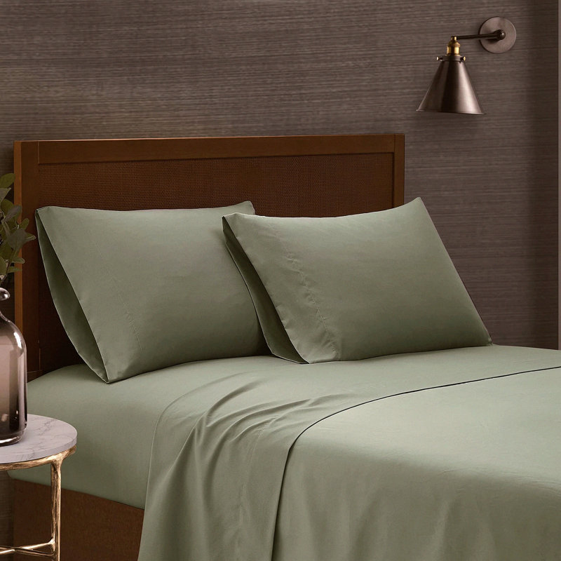 Luxury Soft Microfiber Sheet Set - 6 Piece Solid Bedding Bundle with Pillowcases - Garment Washed for Ultimate Comfort and Durability